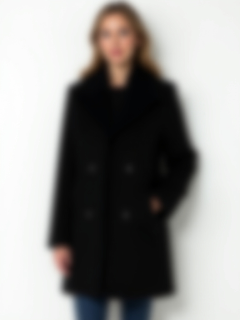 Manteau noir avec poches